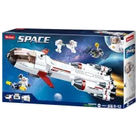 Constructor pentru copii Sluban Saturn Expedition Rocket Rachetă/ White