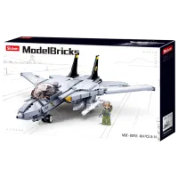 Детский конструктор Sluban Bricks F14 Армия/ Серый