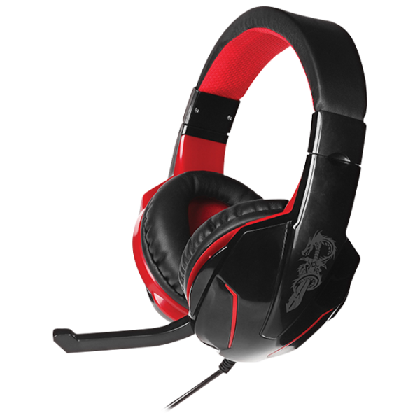 Căști Qumo Bionic Red Black Cu fir/ Gaming photo 1