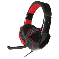 Наушники Qumo Bionic Красный Черный Проводная/ Игровой