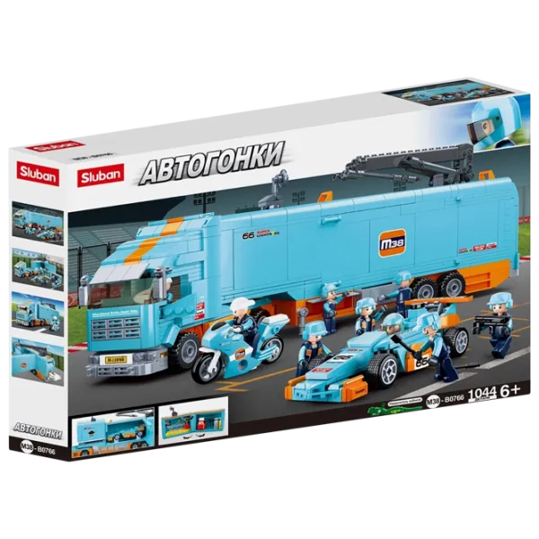 Детский конструктор Sluban Truck Гонки/ Светло-синий photo 1