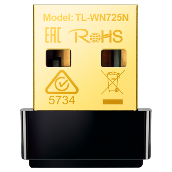 Сетевой адаптер TP-Link TL-WN725N Wi-Fi/ Черный photo 1