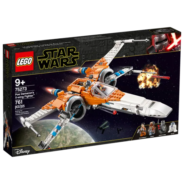 Детский конструктор LEGO Poe Dameron's X-wing Fighter Космолёт/ Оранжевый photo 1