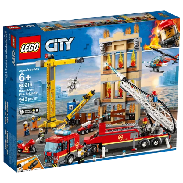 Конструктор LEGO Downtown Fire Brigade Пожарные/ Красный photo 1