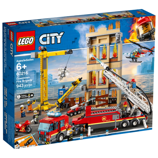 Конструктор LEGO Downtown Fire Brigade Пожарные/ Красный photo 1