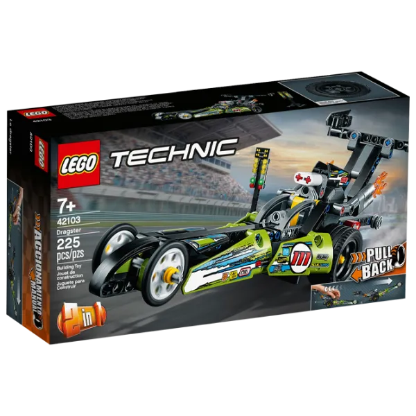 Детский конструктор LEGO Dragster Драгстер/ Зелёный photo 1