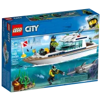 Детский конструктор LEGO Diving Yacht Судно/ Белый