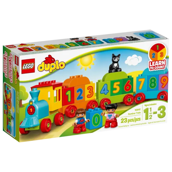 Конструктор LEGO Number Train Поезд/ Зелёный photo 1