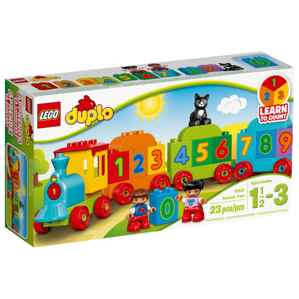 Конструктор LEGO Number Train Поезд/ Зелёный photo 1