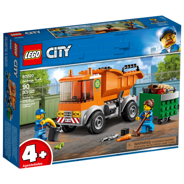 Конструктор LEGO Garbage Truck Мусоровоз/ Оранжевый photo 1