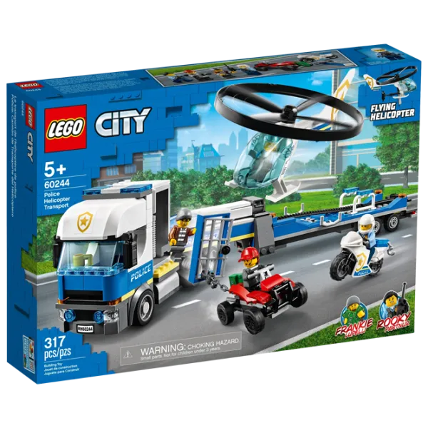Детский конструктор LEGO Police Helicopter Transport Вертолет/ Синий photo 1