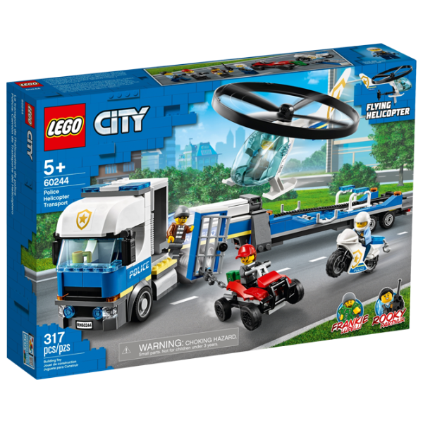 Детский конструктор LEGO Police Helicopter Transport Вертолет/ Синий photo 1