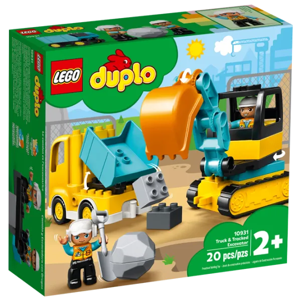 Детский конструктор LEGO Truck & Tracked Excavator Экскаватор/ Желтый photo 1