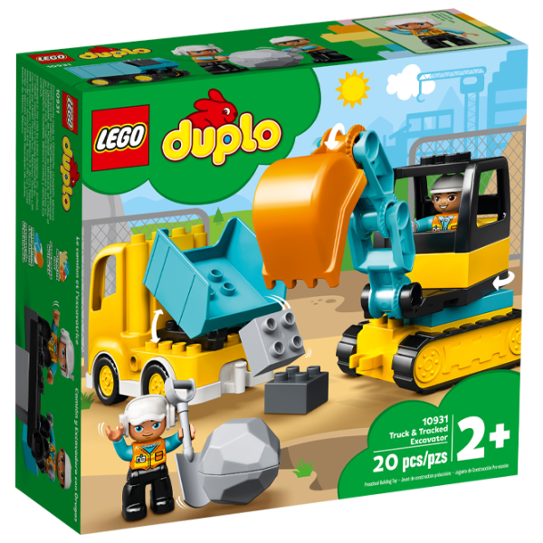 Детский конструктор LEGO Truck & Tracked Excavator Экскаватор/ Желтый photo 1