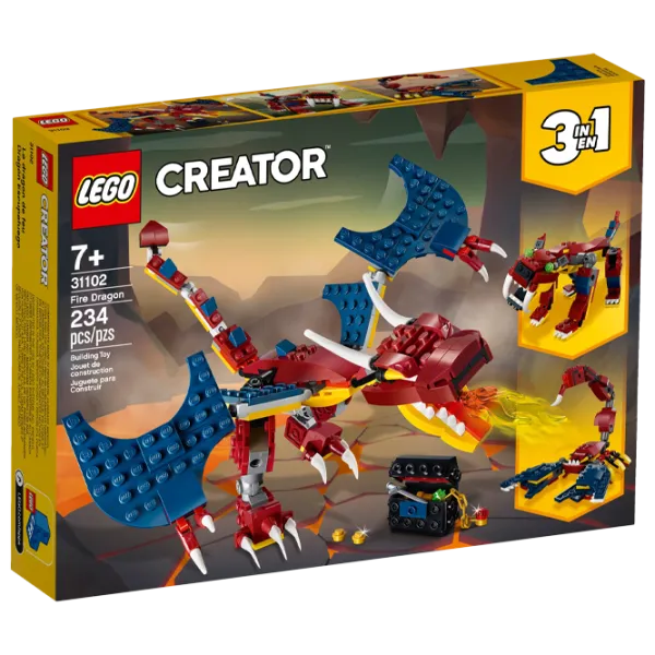 Конструктор LEGO Fire Dragon Дракон/ Красный photo 1