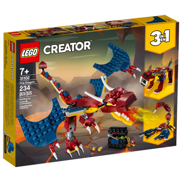 Конструктор LEGO Fire Dragon Дракон/ Красный photo 1