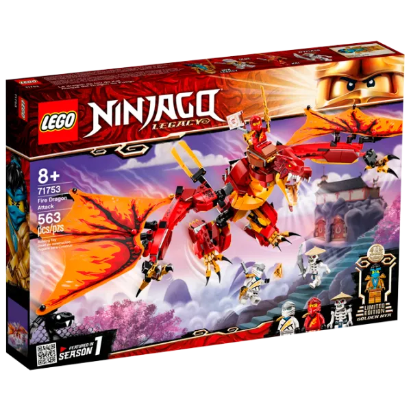 Детский конструктор LEGO Fire Dragon Attack Ниндзяго/ Разноцветный photo 1