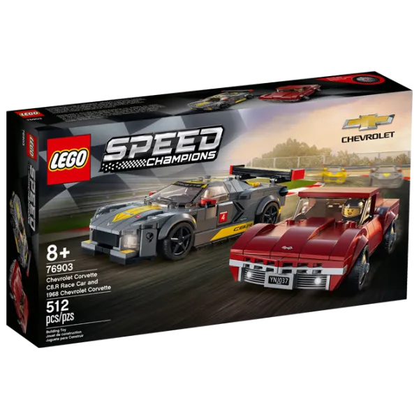 Детский конструктор LEGO Chevrolet Corvette1968 and C8.R Race Car Авто/ Разноцветный photo 1