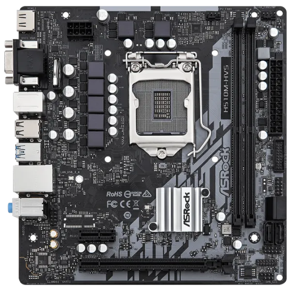 Материнская плата ASRock H510M-HVS R2.0 mATX/ Intel H510 photo 1