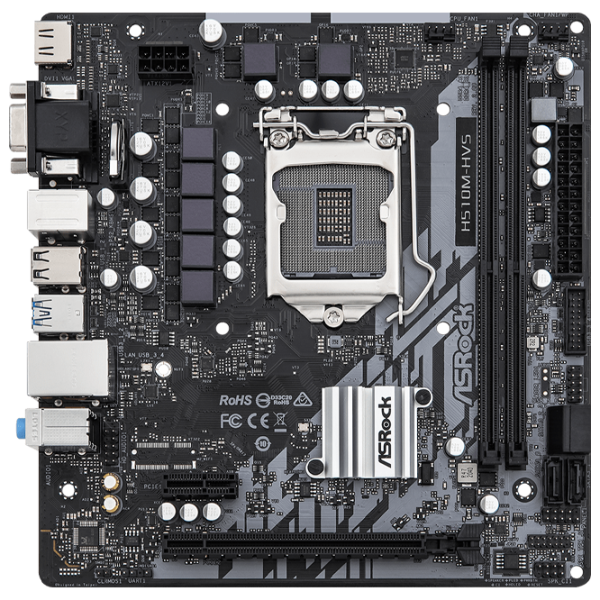 Материнская плата ASRock H510M-HVS R2.0 mATX/ Intel H510 photo 1