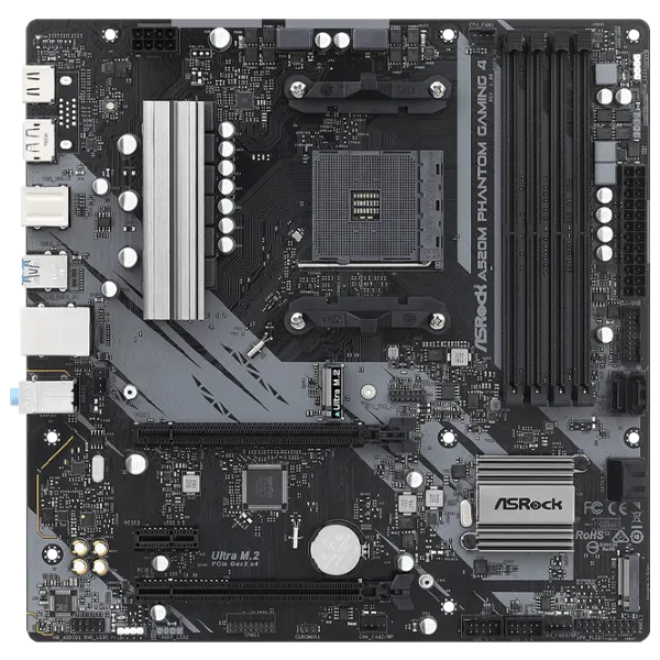 Материнская плата ASRock A520M PHANTOM GAMING 4 mATX/ AMD A520 photo 1