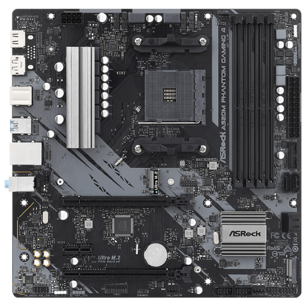 Материнская плата ASRock A520M PHANTOM GAMING 4 mATX/ AMD A520 photo 1