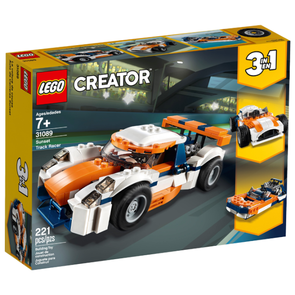 Детский конструктор LEGO Sunset Track Racer Автомобиль/ Белый photo 1