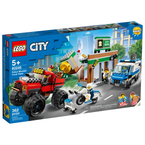 Детский конструктор LEGO Police Monster Truck Heist Ограбление/ Разноцветный photo 1