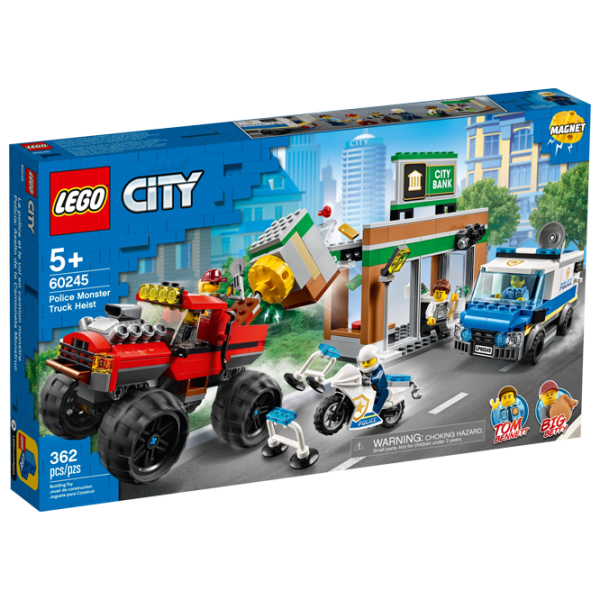 Детский конструктор LEGO Police Monster Truck Heist Ограбление/ Разноцветный photo 1