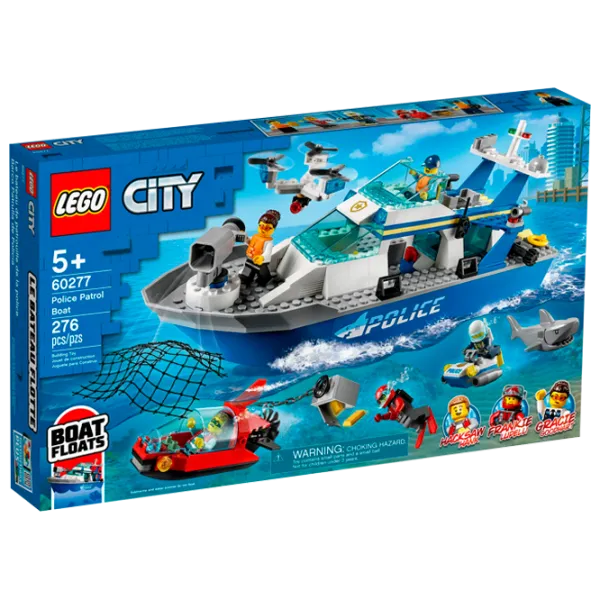 Детский конструктор LEGO Police Patrol Boat Транспорт/ Разноцветный photo 1