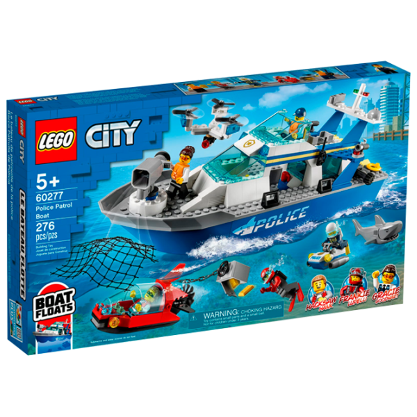 Детский конструктор LEGO Police Patrol Boat Транспорт/ Разноцветный photo 1