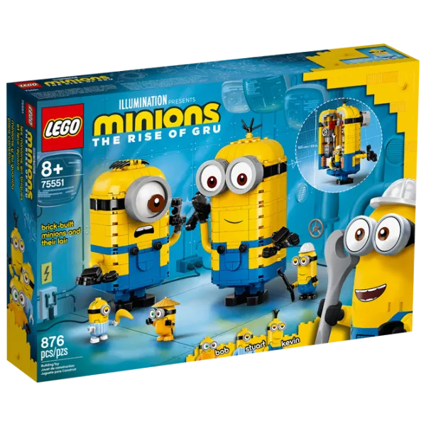 Конструктор LEGO Brick-built Minions and their Lair Персонаж из мультфильма/ Разноцветный photo 1