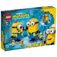 Конструктор LEGO Brick-built Minions and their Lair Персонаж из мультфильма/ Разноцветный