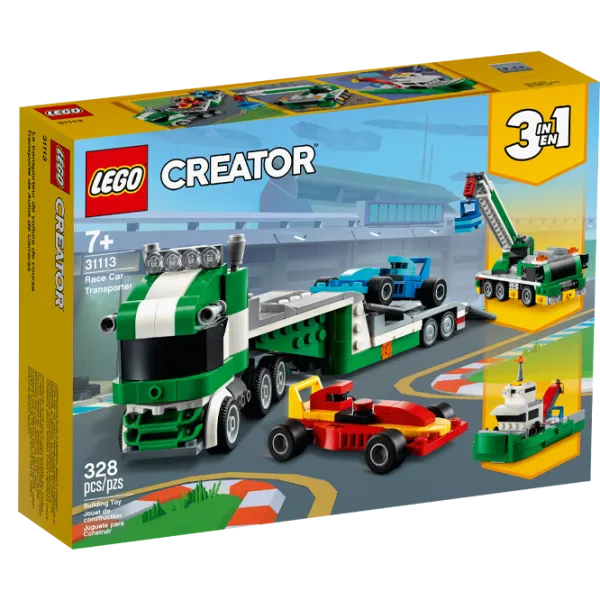 Детский конструктор LEGO Race Car Transporter Автомобиль/ Зелёный photo 1