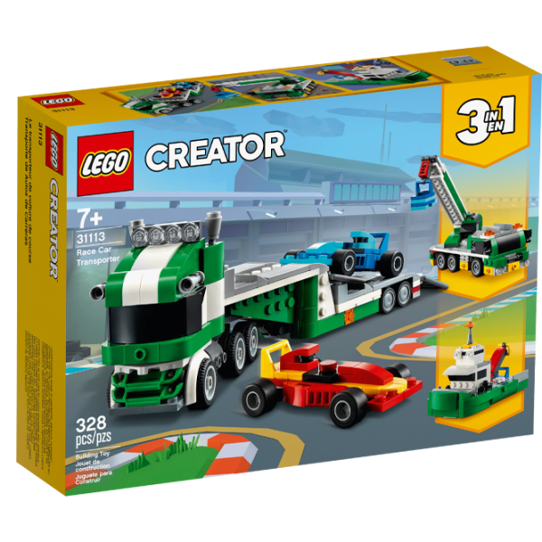 Детский конструктор LEGO Race Car Transporter Автомобиль/ Зелёный photo 1