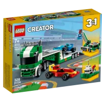 Детский конструктор LEGO Race Car Transporter Автомобиль/ Зелёный