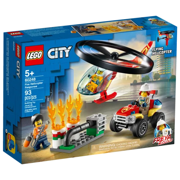 Детский конструктор LEGO Fire Helicopter Response Пожарные/ Красный photo 1