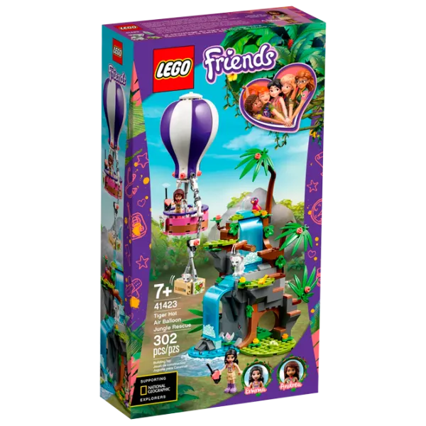 Детский конструктор LEGO Tiger Hot Air Ballpon Jungle Rescue Джунгли/ Разноцветный photo 1