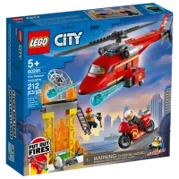 Детский конструктор LEGO Fire Rescue Helicopter Пожарные/ Красный