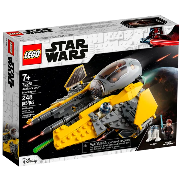 Детский конструктор LEGO Anakin's Jedi Interceptor Космолёт/ Желтый photo 1