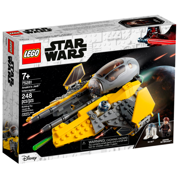 Детский конструктор LEGO Anakin's Jedi Interceptor Космолёт/ Желтый photo 1