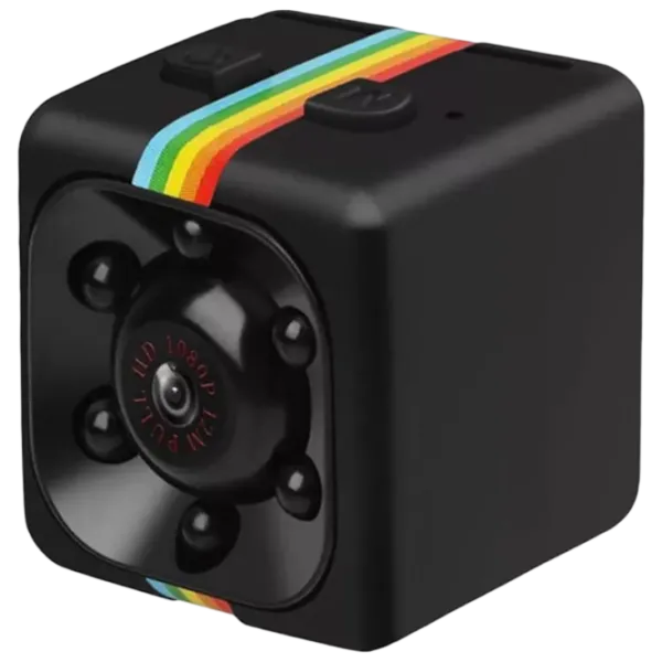 Cameră de supraveghere Helmet Mini DV SQ11 Fără fir/ Black photo 1 Cameră de supraveghere Helmet Mini DV SQ11 Fără fir/ Black photo 1