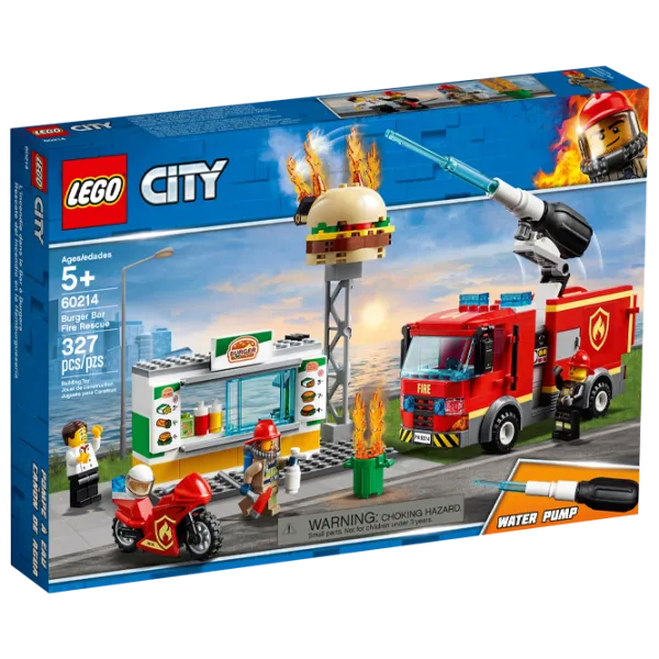 Конструктор LEGO Burger Bar Fire Rescue Пожарные/ Красный photo 1