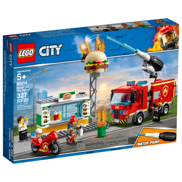 Конструктор LEGO Burger Bar Fire Rescue Пожарные/ Красный photo 1
