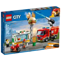 Конструктор LEGO Burger Bar Fire Rescue Пожарные/ Красный