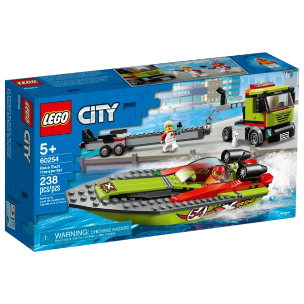 Детский конструктор LEGO Race Boat Transporter Судно/ Зелёный photo 1