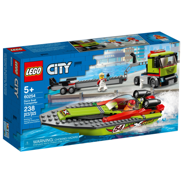 Детский конструктор LEGO Race Boat Transporter Судно/ Зелёный photo 1