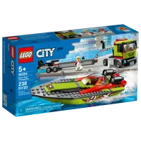 Детский конструктор LEGO Race Boat Transporter Судно/ Зелёный