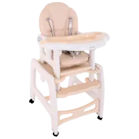 Scaun de masă Glamvers NIC (183802) Transformer/ 4 luni/ Beige