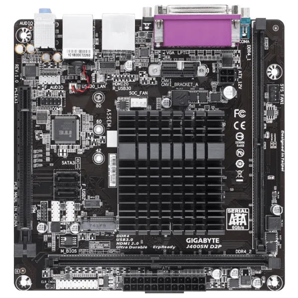 Материнская плата Gigabyte J4005N D2P Mini-ITX photo 1